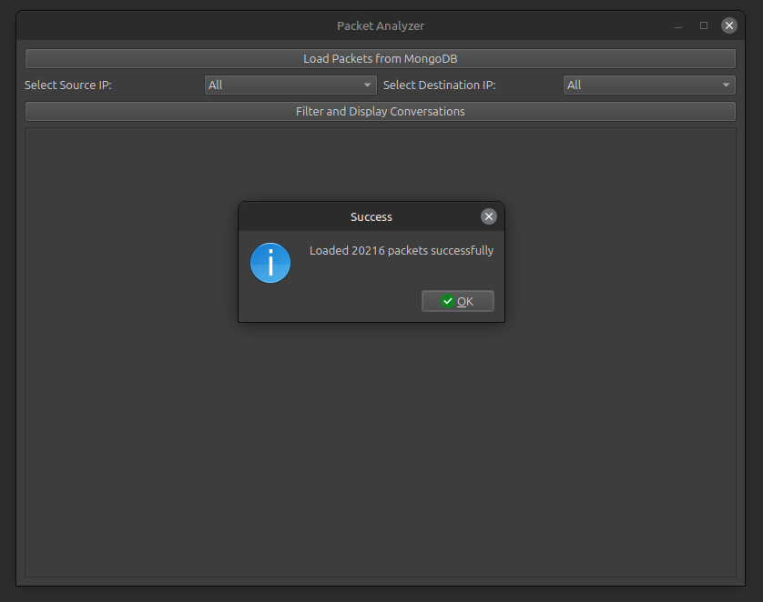 Sniff Interface Screenshot 1