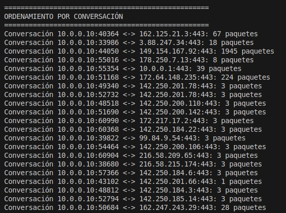 Sniff Interface Screenshot 3