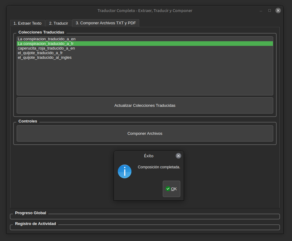 Imagen de la pestaña Componer